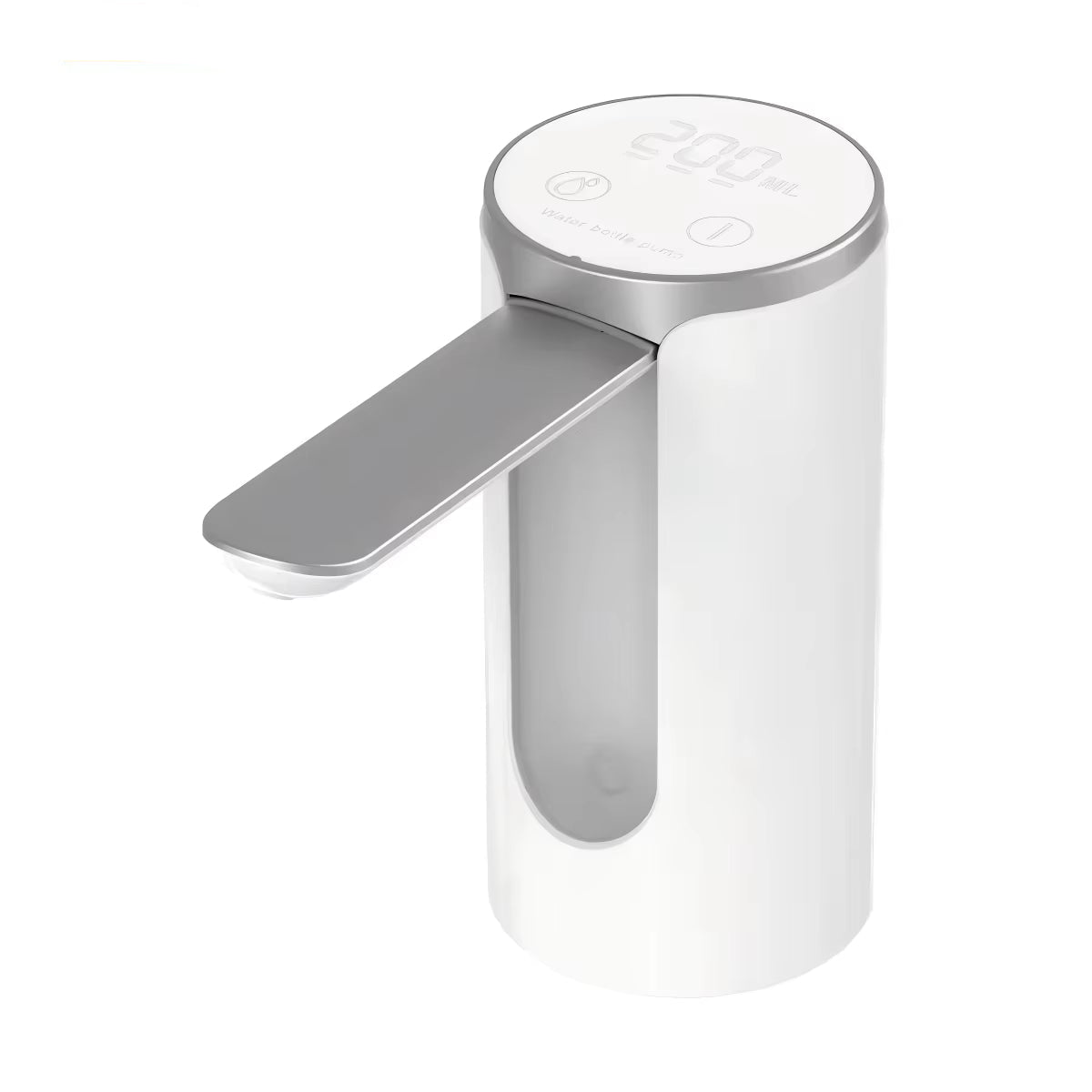 Rechargeable Electric Water Bottle Pump with LED Display and Automatic Touch Control - 1200mAh Battery, 3 Quantitative Settings