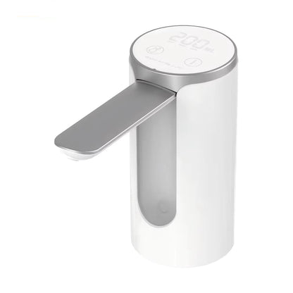 Rechargeable Electric Water Bottle Pump with LED Display and Automatic Touch Control - 1200mAh Battery, 3 Quantitative Settings