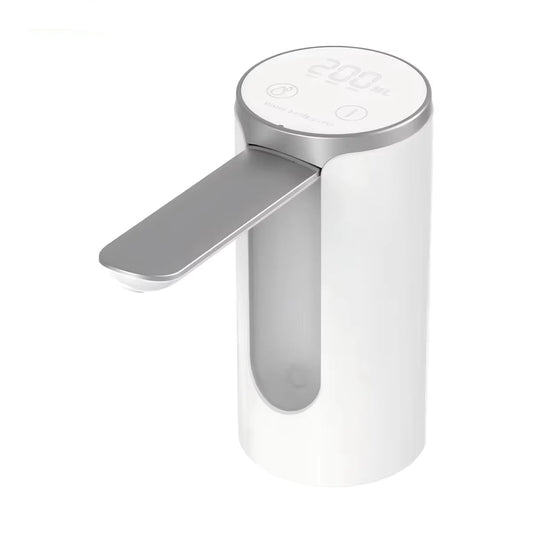 Rechargeable Electric Water Bottle Pump with LED Display and Automatic Touch Control - 1200mAh Battery, 3 Quantitative Settings